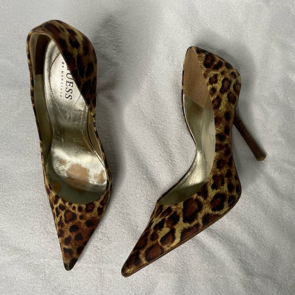 Leopard print heels